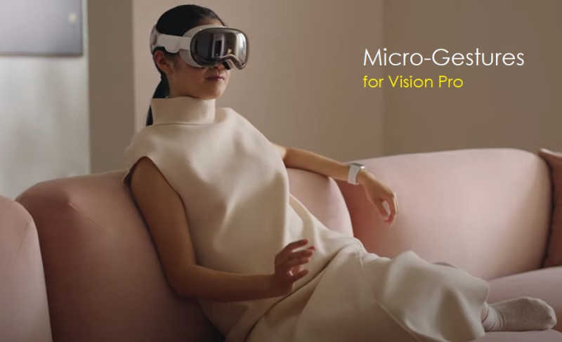 苹果微手势相关专利曝光，可用于控制Vision Pro的VisionOS