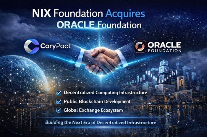 NIX 基金会全资收购 ORACLE 基金会，全面支持 CaryPact 成为下一代去中心化全球算