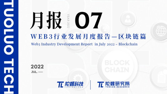 2022 年 7 月 Web3 行业月度发展报告区块链篇 | 陀螺科技会员专享