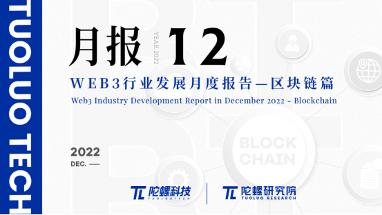 2022 年 12 月 Web3 行业月度发展报告区块链篇 | 陀螺科技会员专享